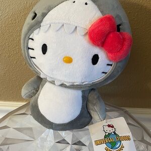 JAWS Hello Kitty Universal Studio Shark Plush NWT